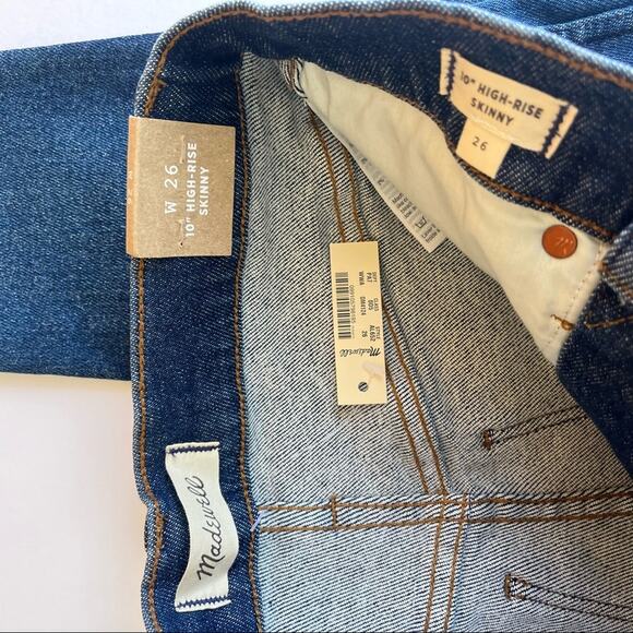 Madewell 10" High-Rise Skinny Jeans Winston Wash - Picture 6 of 7